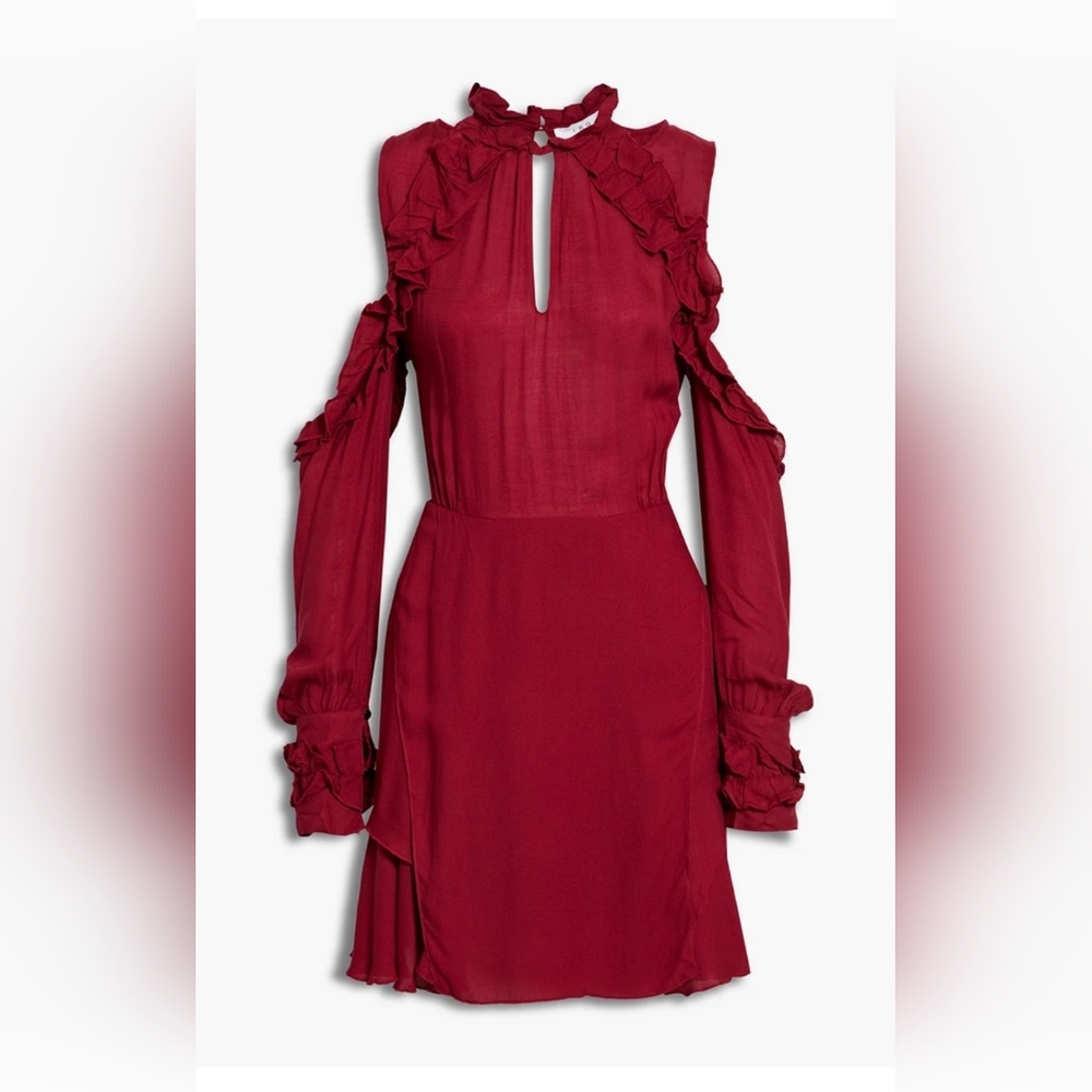 IRO HANIE RUFFLE COLD SHOULDER DRESS - Picture 2 of 2